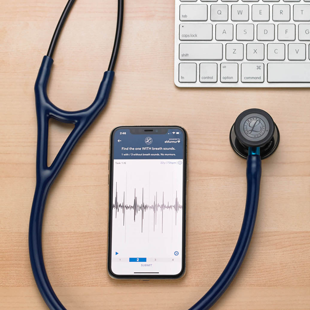 Littmann Cardiology IV Diagnostic Stethoscope: Polished Smoke & Navy -