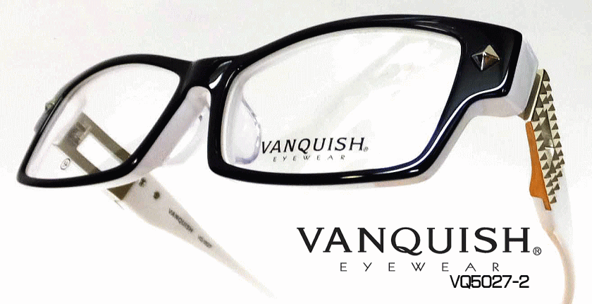 白黒メガネVANQUISH5027-2正規販売店全国対応JR大府駅前メガネMURATA