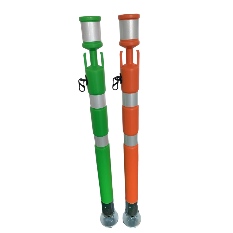 チェーン内蔵 敷鉄板用ガードコーン パッチンスタンドNEO 55mmφ×H800mm