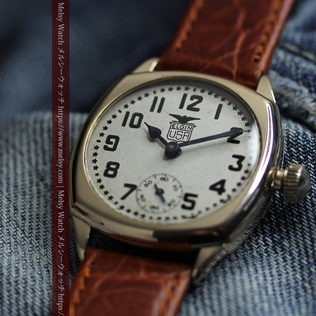 アメリカンレトロ感満載のエルジンのアンティーク腕時計