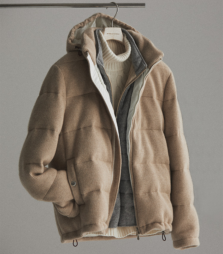 ブルネロクチネリ ヘビーゲージケーブルニット XXS-XS ブルネロ