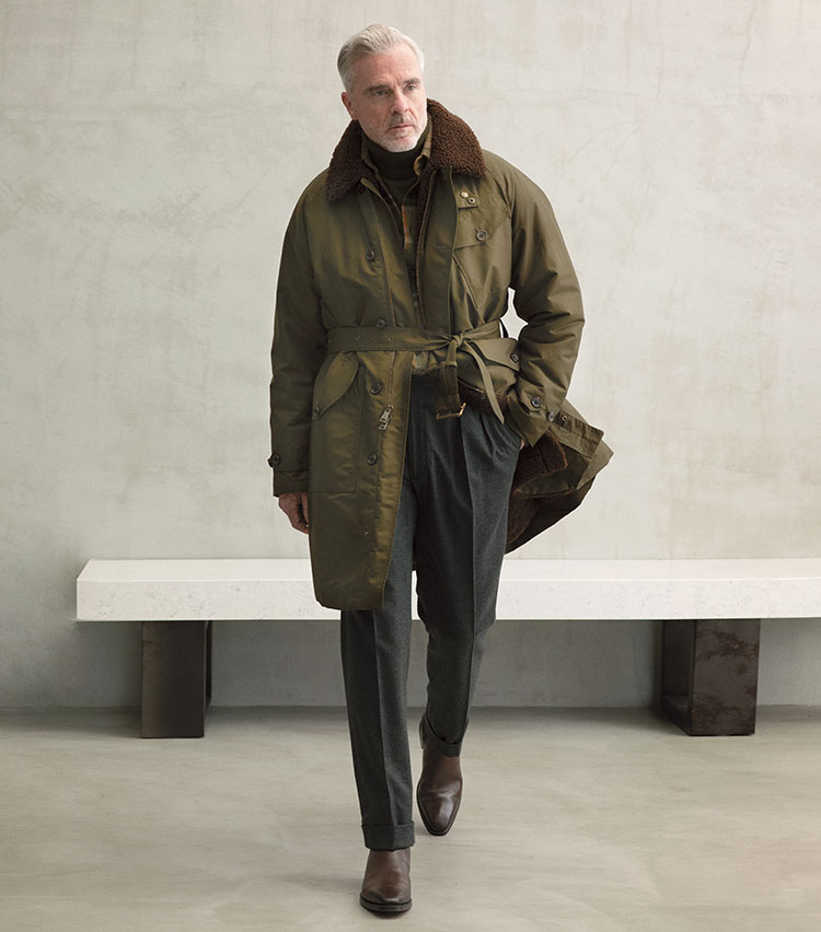 ラルフローレン チェスターコート パープルレーベル アルパカ混