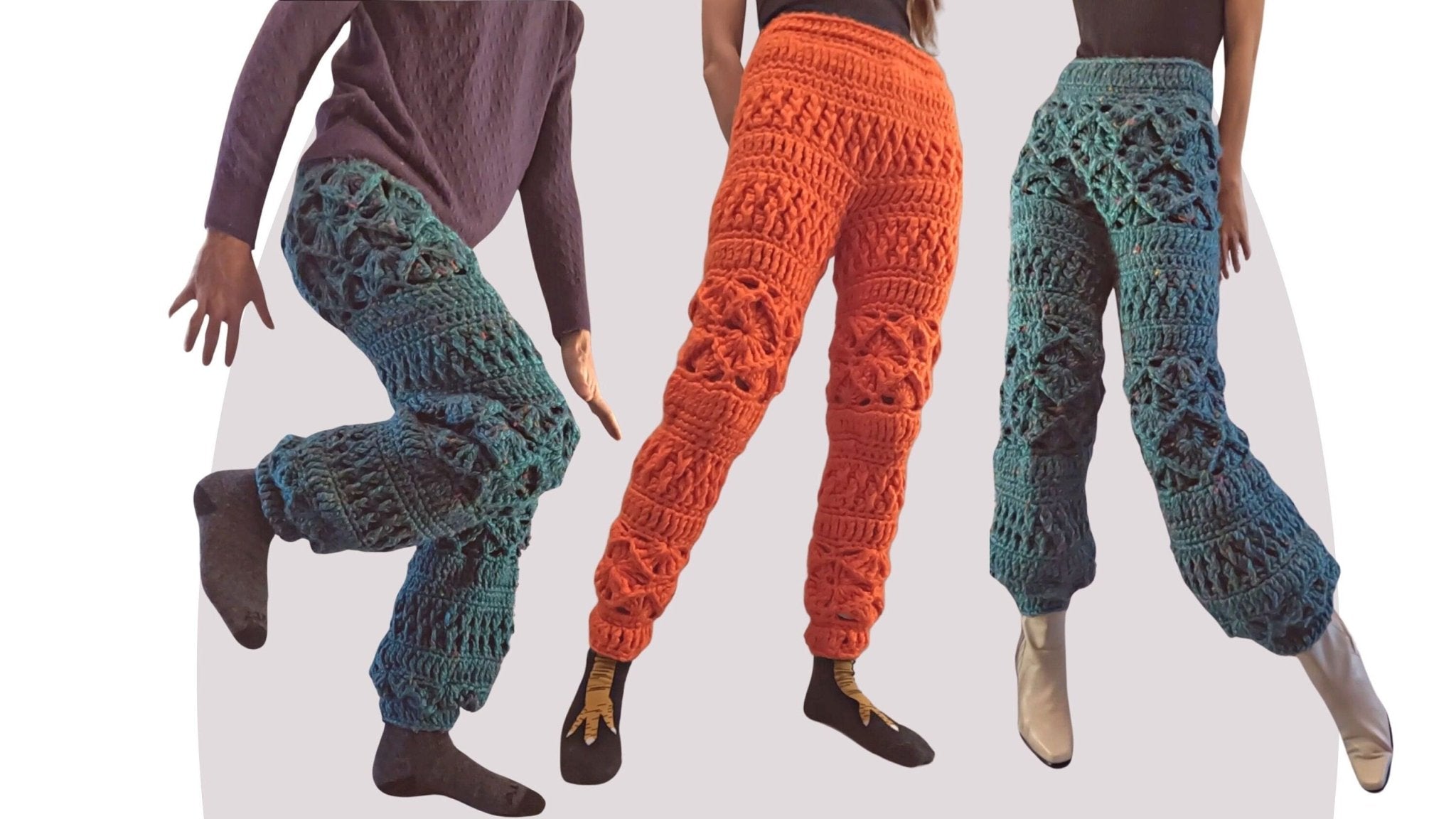 Crochet Pants Pattern - Lounge by Mermaidcat Designs