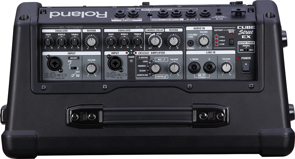 ソフトケース付き□Roland CUBE STREET EX + ワイヤレスマイク1本