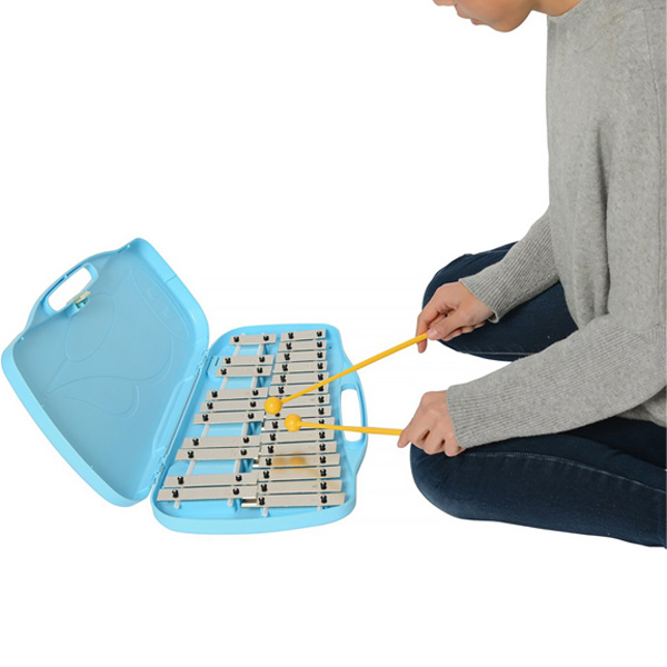 ハードケース付き グロッケン 鉄琴 ブロック 25音 ハードケース付き