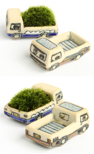 岡村友太郎 トモタロウ 苔トラ トラックのみ 2台セット アート