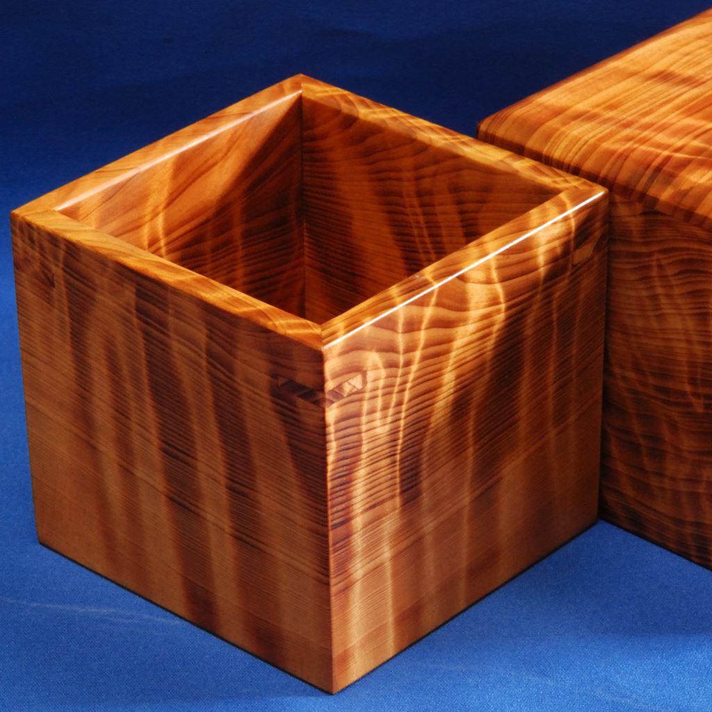 駒箱 屋久杉 虎杢 極上