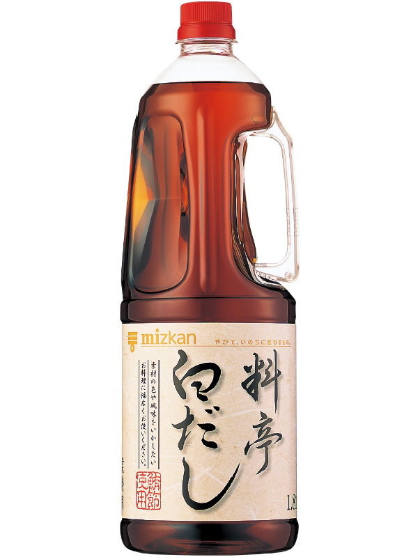 料亭白だし 1．8L ｜商品詳細 ｜ミツカン業務用商品・メニューサイト