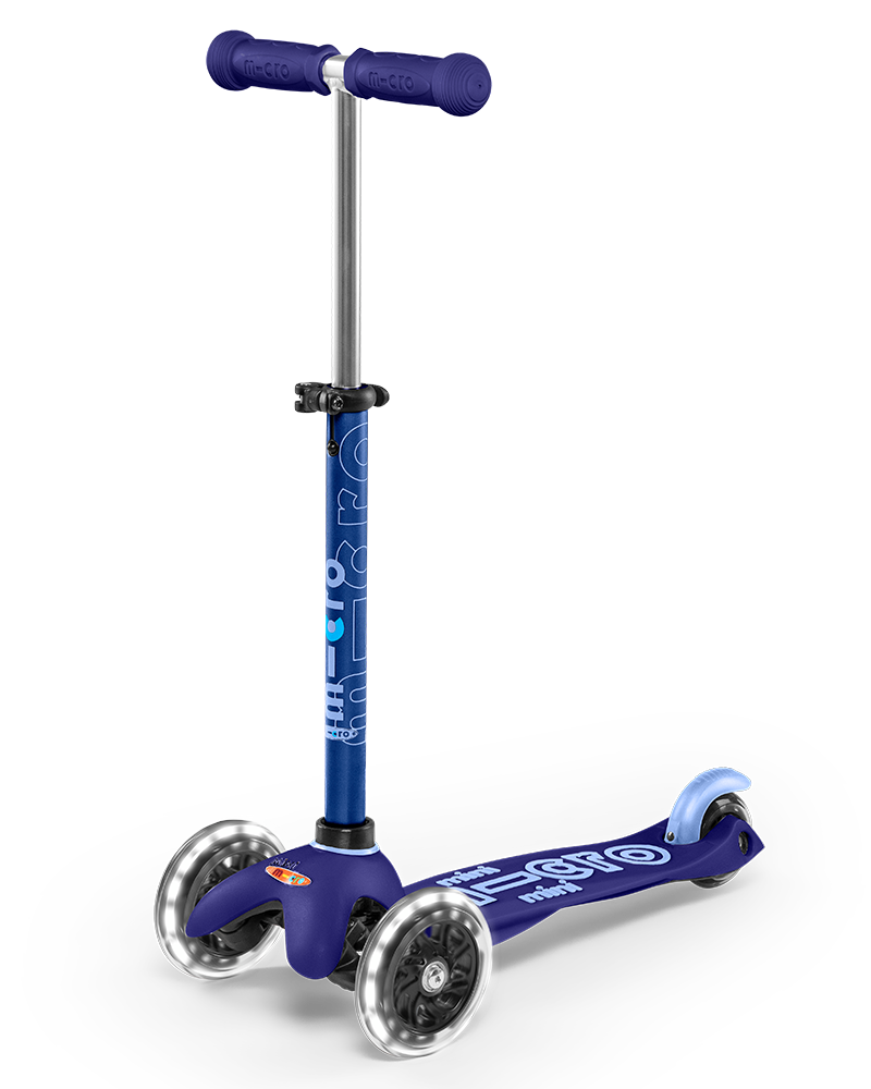 Mini Micro Deluxe Blue LED - micro-mobility.com