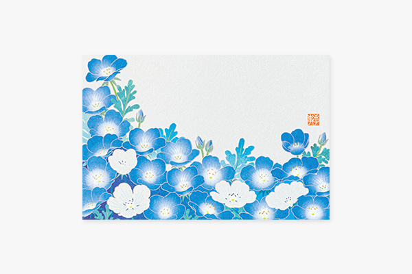 ハガキ/ポストカード｜紙シリーズ｜ポストカード ネモフィラ柄 S2