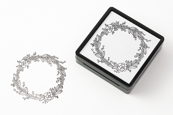 スタンプ 浸透印 リース柄(35403006)｜ミドリオンラインストア