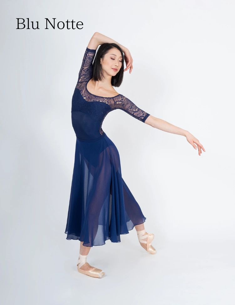 バレエ レオタード 大人 3分袖 【DellaLoMILANO /デラロミラノ