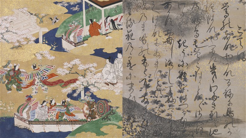 源氏物語図「胡蝶」 - MIHO MUSEUM