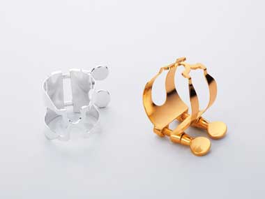 ハリソン アルトサックス リガチャー デュコフメタル用 金メッキ仕上げ