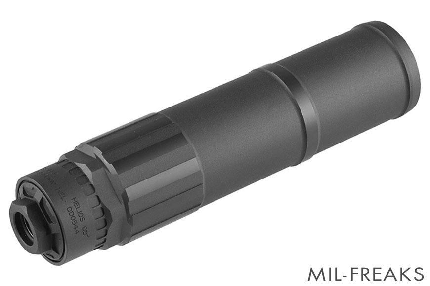 Airsoft Artisan CGSタイプ HELIOS サプレッサー ブラック 逆ネジ 14mm