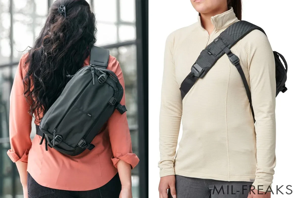 5.11 Tactical LVC8 スリングバッグ 8L ブラック │ ミリタリー