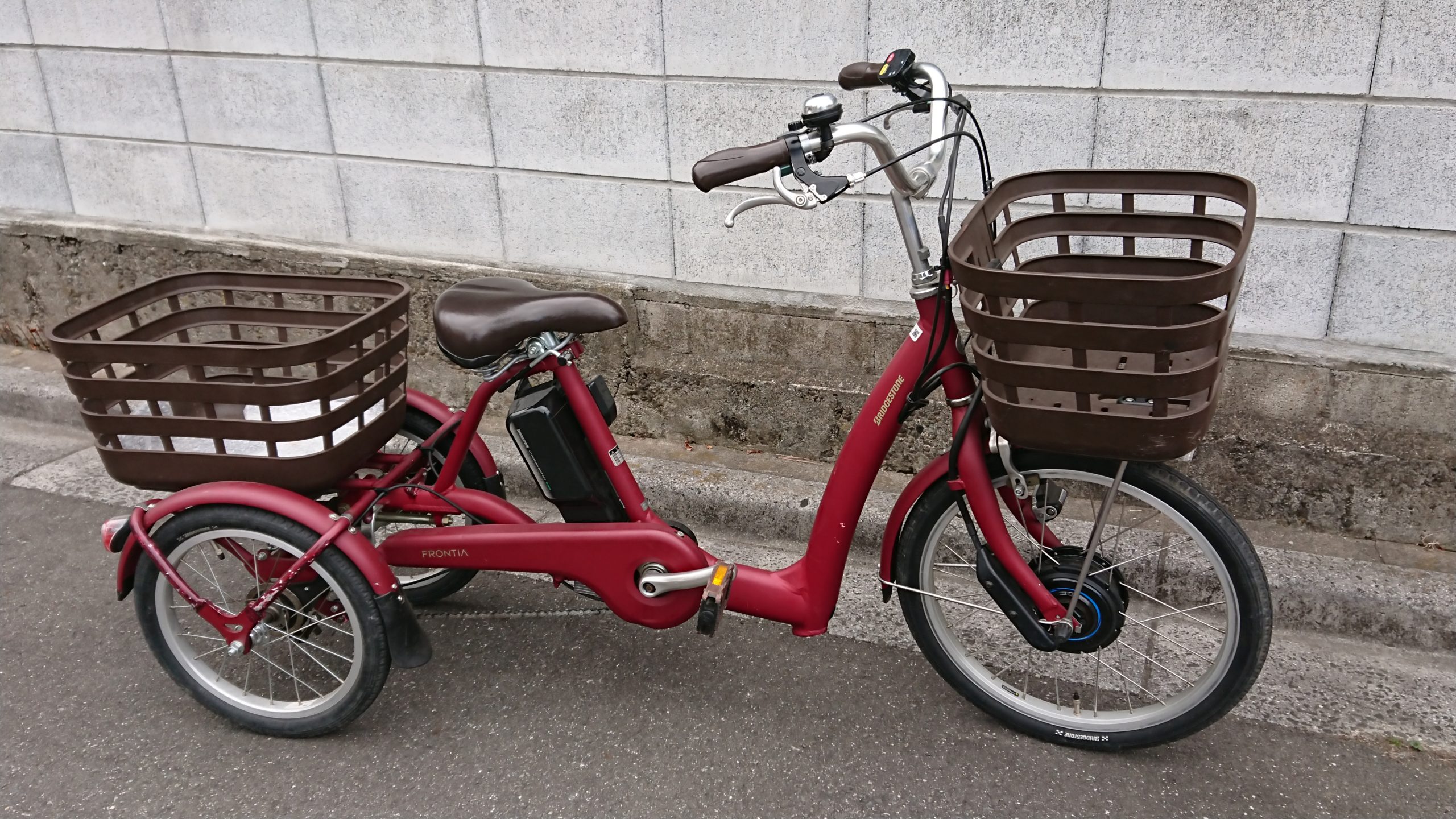 試乗車あります ブリヂストン ラクットワゴン 三輪電動アシスト自転車