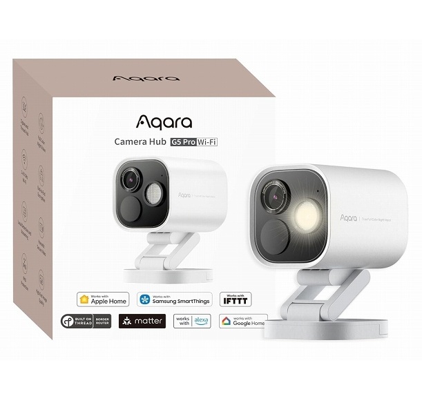 Aqara 防犯カメラ G5 Pro Wi-Fi | 屋内屋外兼用カメラ | フルカラー