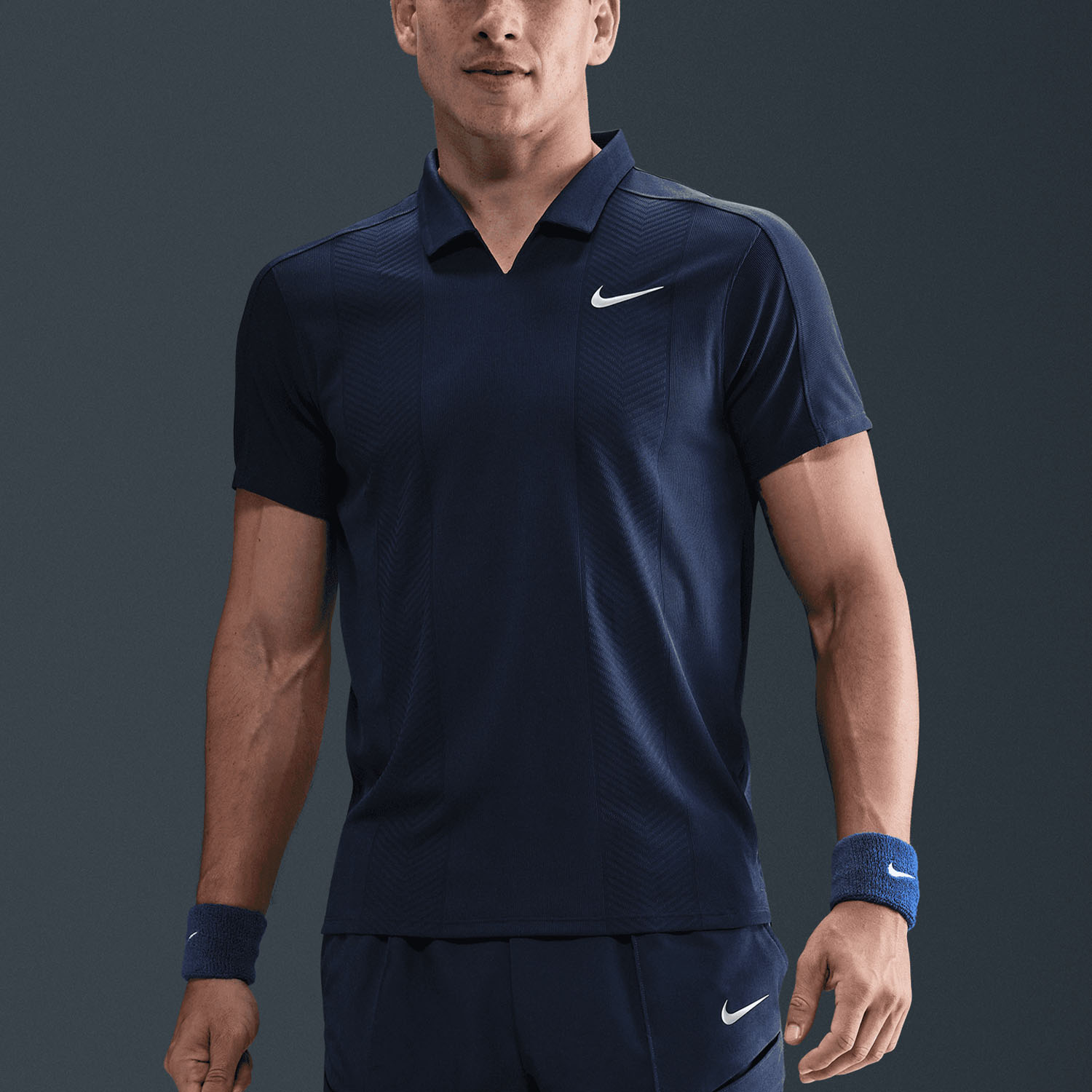 Nike Court Dri-FIT ADV Slam Men's Tennis Polo - Midnight Navy