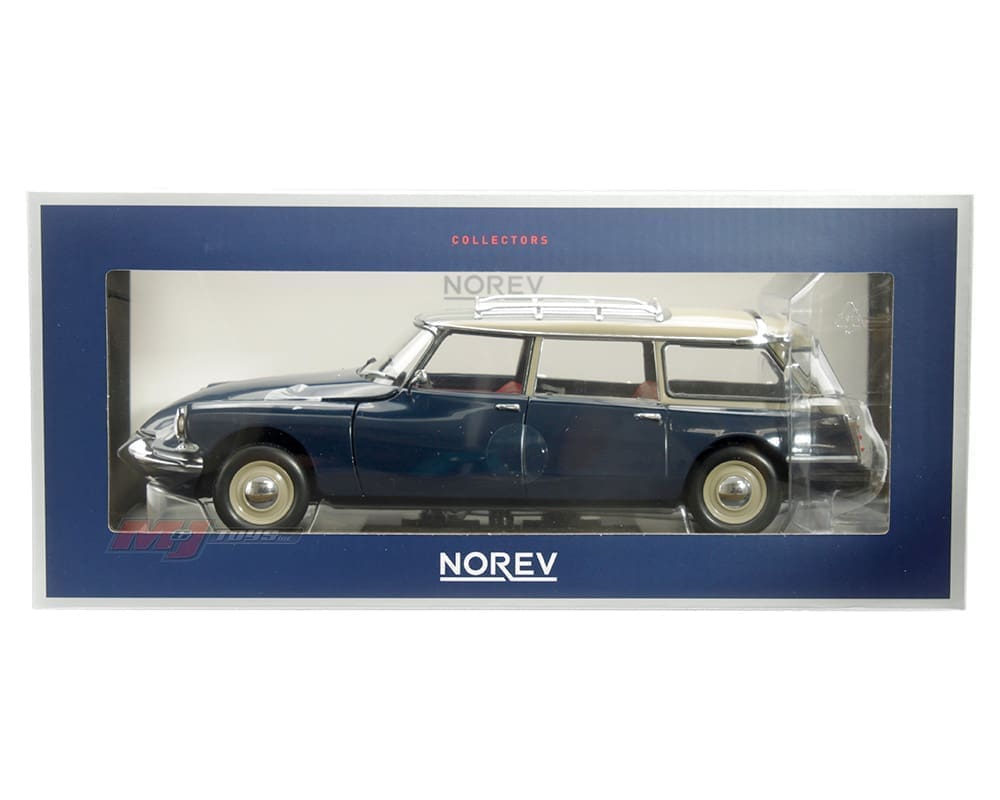 Norev 1:18 1967 Citroën ID 19 Break - Orient Blue - M & J Toys Inc