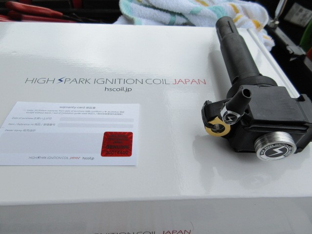 ZC33Sスイフトスポーツにハイスパークイグニッションコイル装着