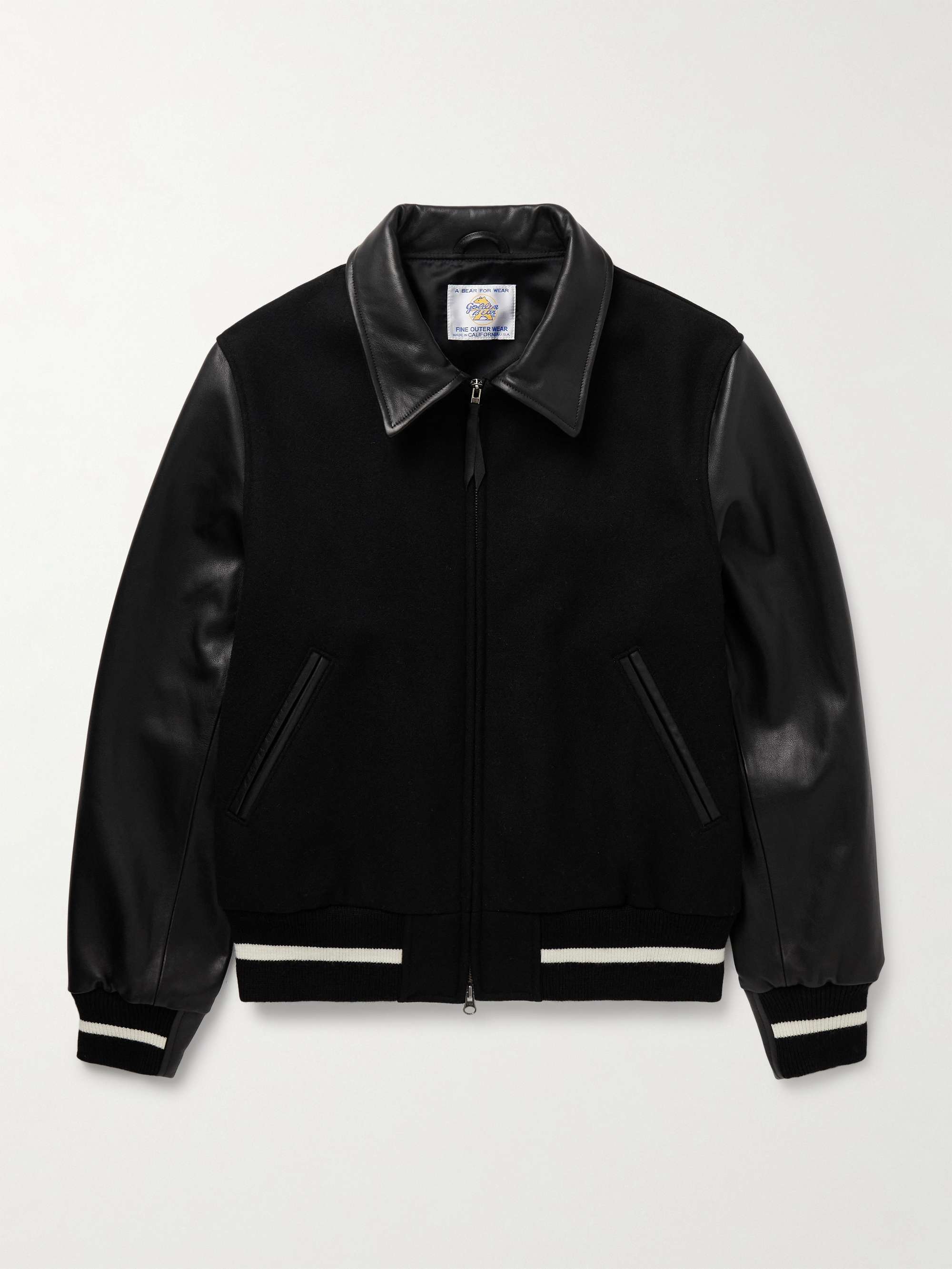 MELTON STADIUM JACKET 【 M&M 】HEAVY MELTON STADIUM JACKET / L