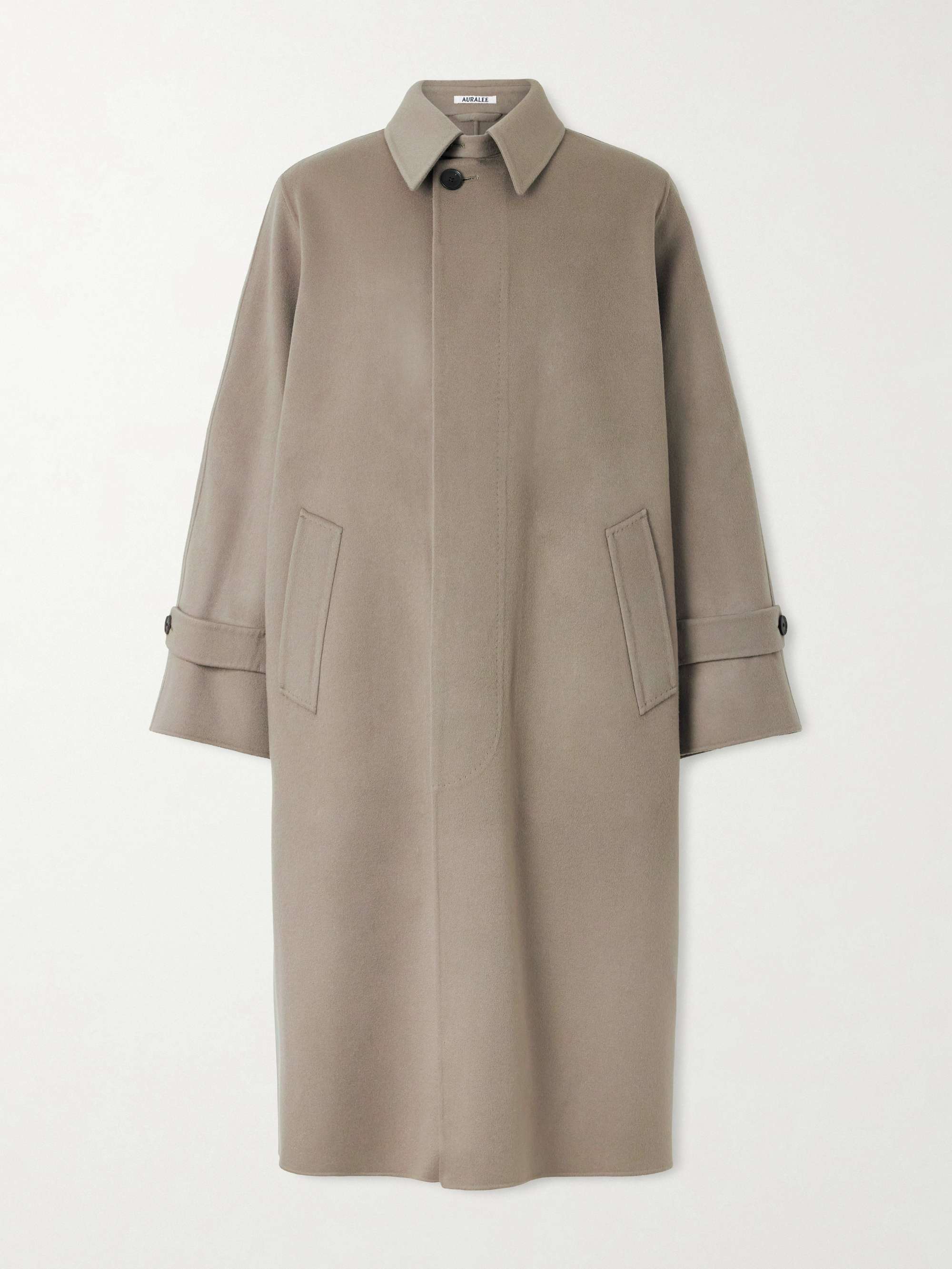 AURALEE Melton Wool Coat for Men | MR PORTER