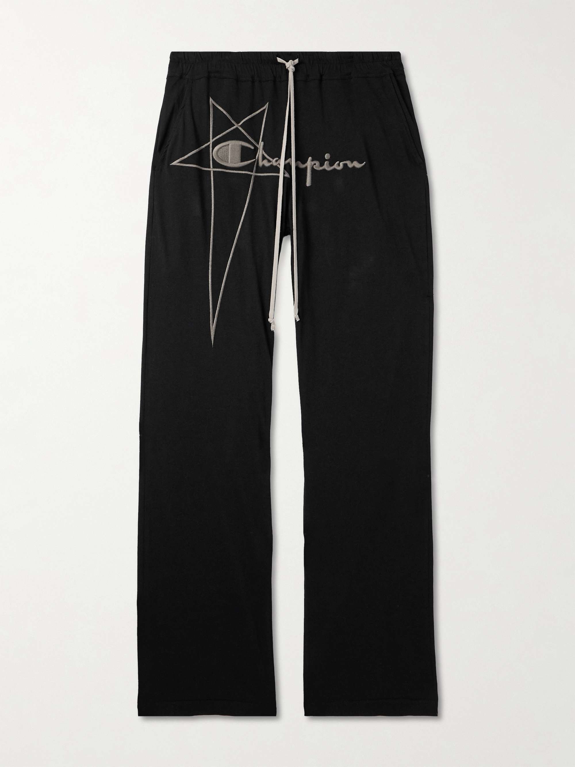 RICK OWENS + Champion Dietrich Straight-Leg Logo-Embroidered