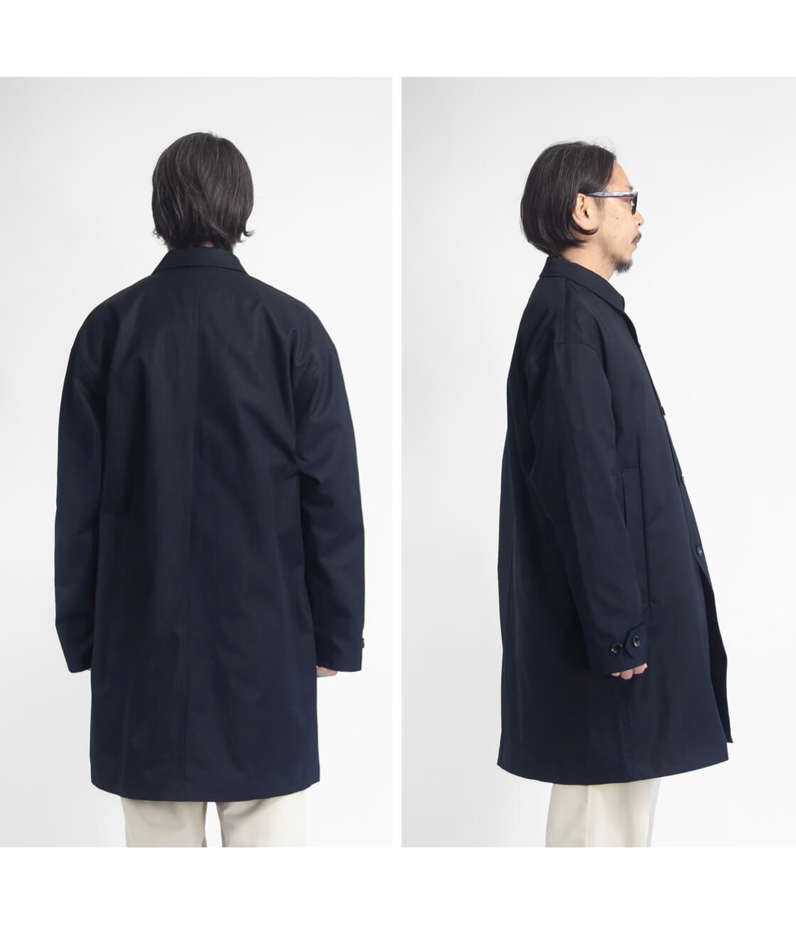 have a good day ハブアグッドデイ コットンギャバジン ステンカラー