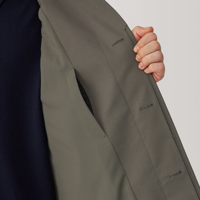 Men's Water Repellent Stand Fall Collar Coat | MUJI USA
