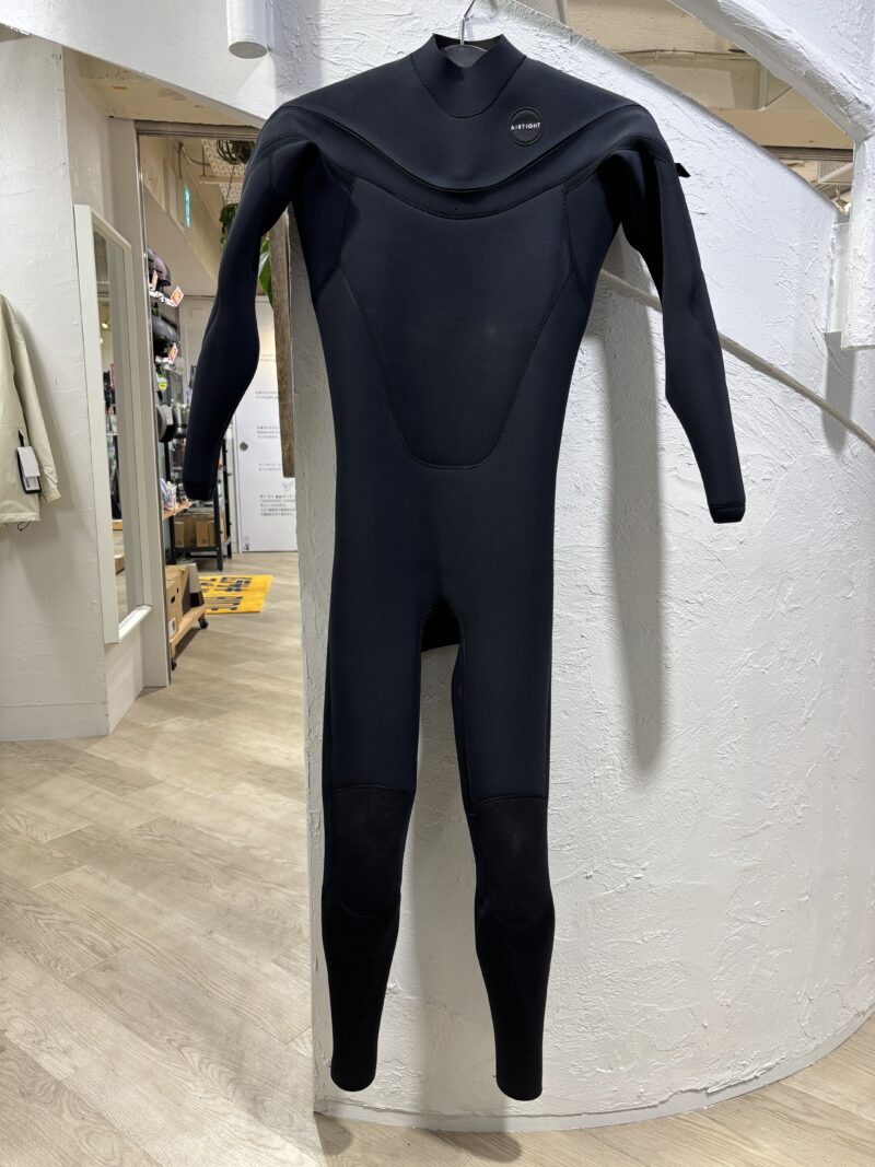 美品Bewet フルスーツ グレー/青 膝パッド付き bewet ウエットスーツの