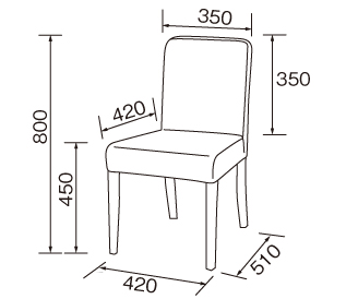 ダイニングチェア DC-107 CHERRY チェリーを激安で販売する京都の村田家具