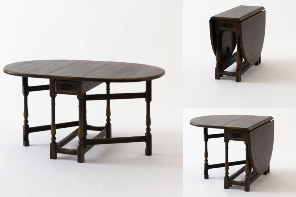 極美品 飛騨産業 PROVINCIAL プロヴィンシャル ゲートレッグテーブル