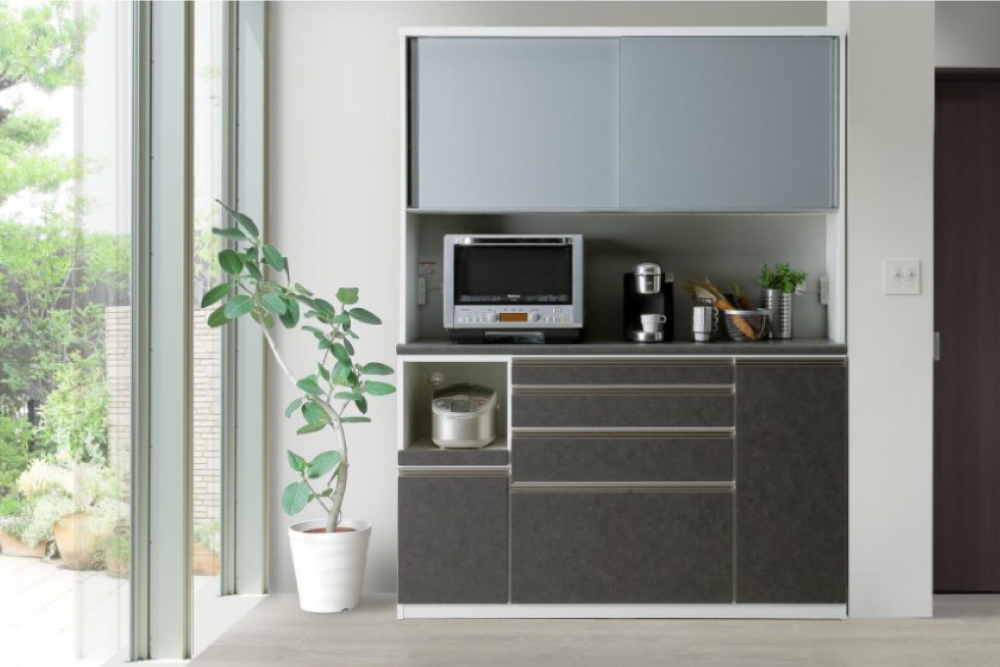 松田家具｜スライド扉キッチンボード