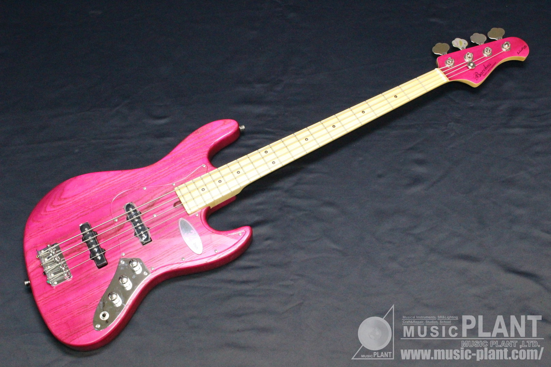 Bacchus Globalシリーズ エレキベースWL-434 ASH/M LED CTM PNK/OIL