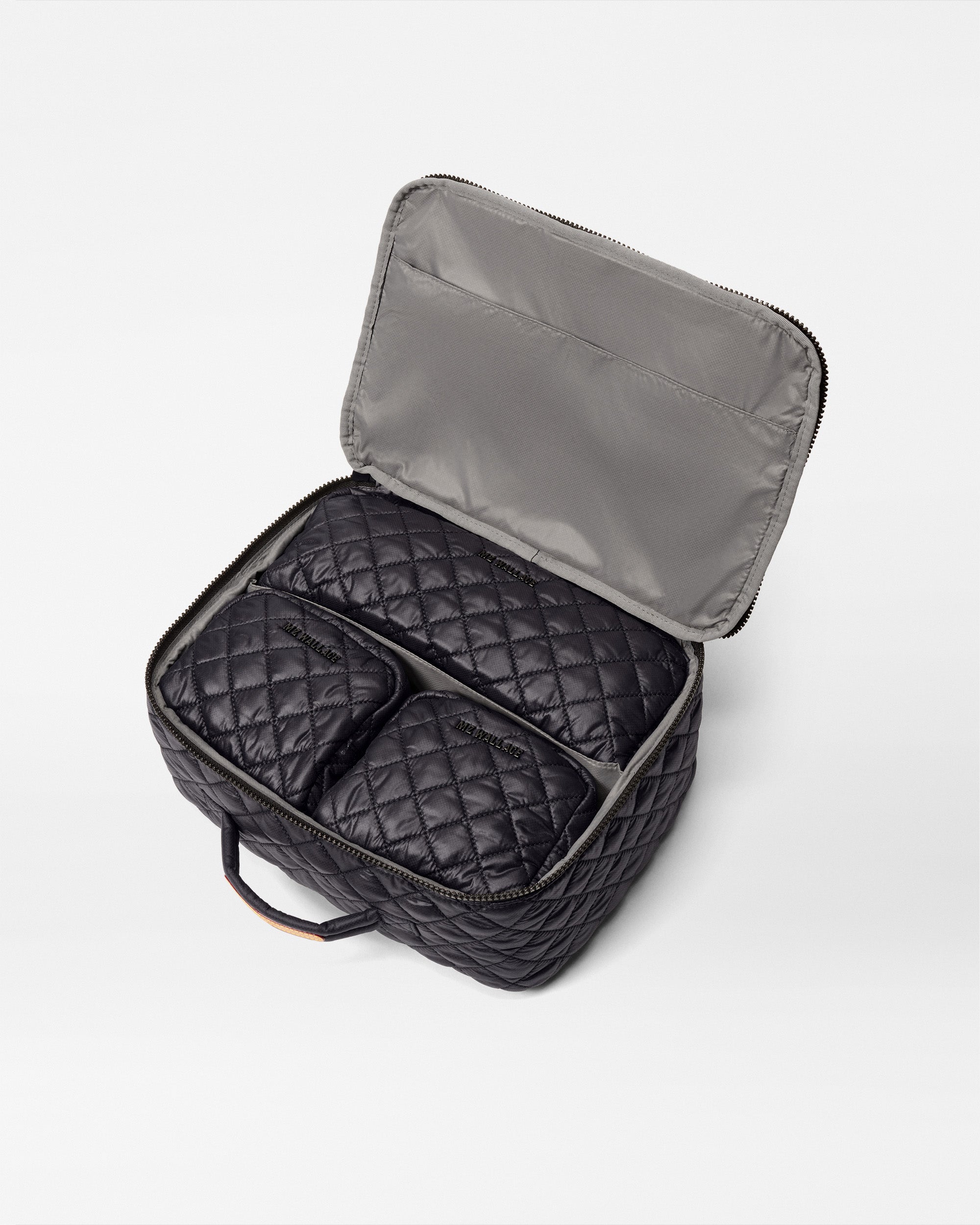 Quilted Black Packing Cubes | MZ Wallace