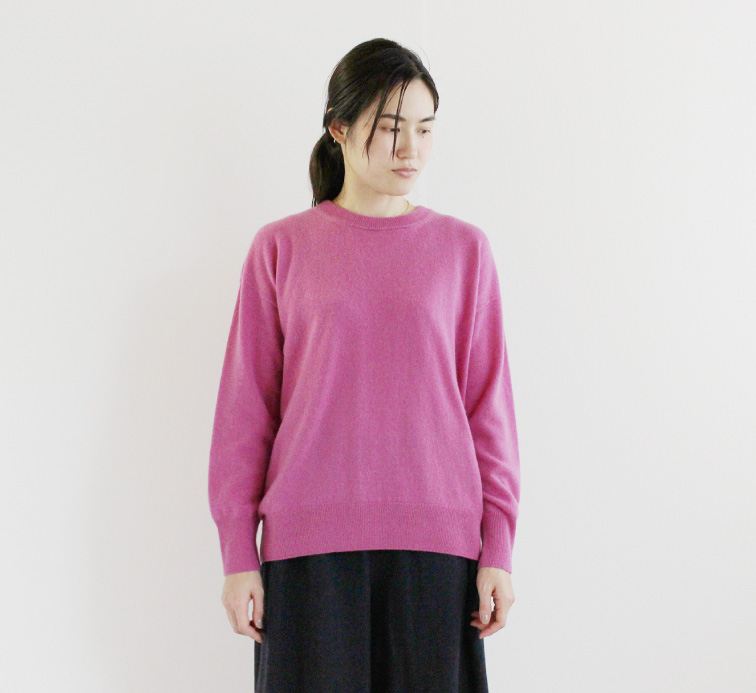 nofl】カシミヤクルーネックプルオーバー 644001920 | ナチュラル服