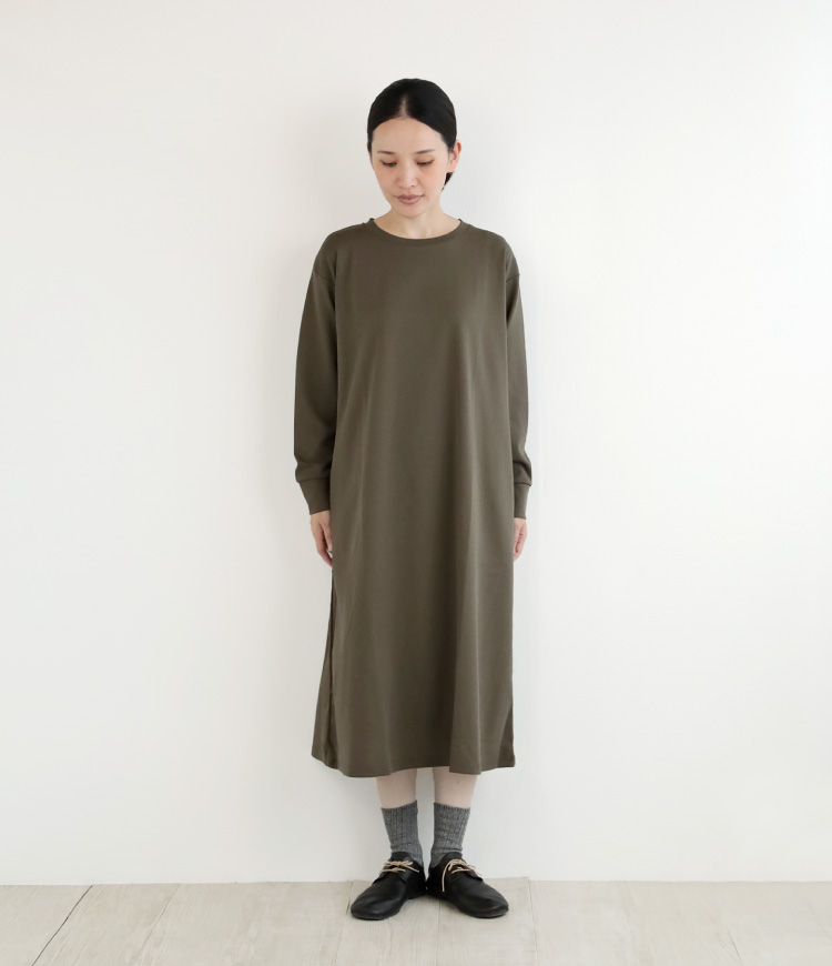 nofl】強撚長袖ワンピース 644102850 | ナチュラル服通販サイト nofl