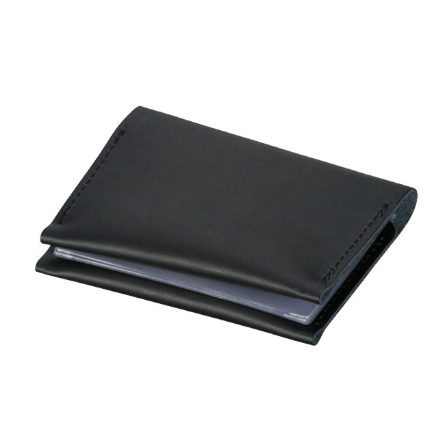 本革カードケース(黒)（hi201745）｜名入れプリント専門店【ノベルティ