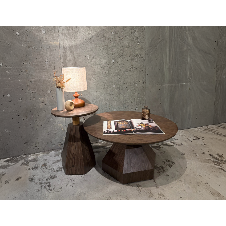 サイドテーブル9347-ST【送料無料】ウォールナット／ナチュラル | NOCE