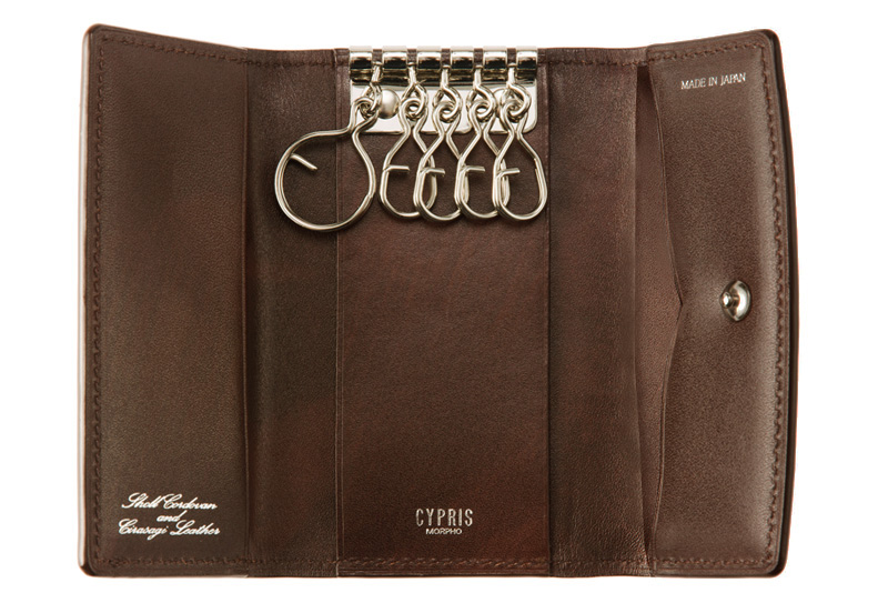 キプリス】キーケース□オイルシェルコードバン＆シラサギレザー