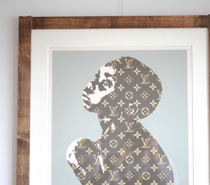 Beejoir（ビジョアー） 'LV Child'を額縁 wabisabi natural antiqueで