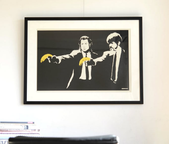 Banksy （バンクシー） -パルプフィクション (サイン入り) 販売 ー
