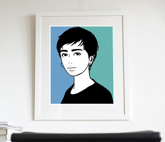 KYNE（キネ）の直筆サイン入り、50枚限定シルクスクリーンを販売 ー