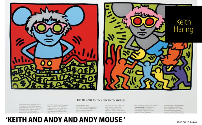 Keith Haring / キース・へリング「KEITH AND ANDY AND ANDY MOUSE」が