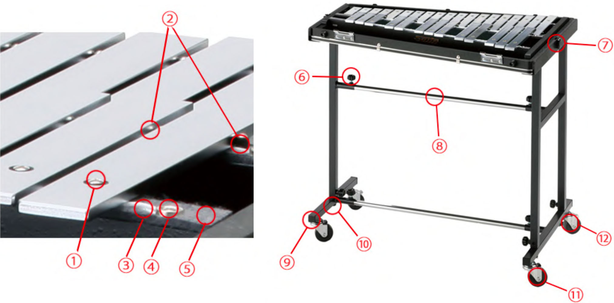修理】立奏鉄琴・グロッケン：SAITO ｜ 野中貿易