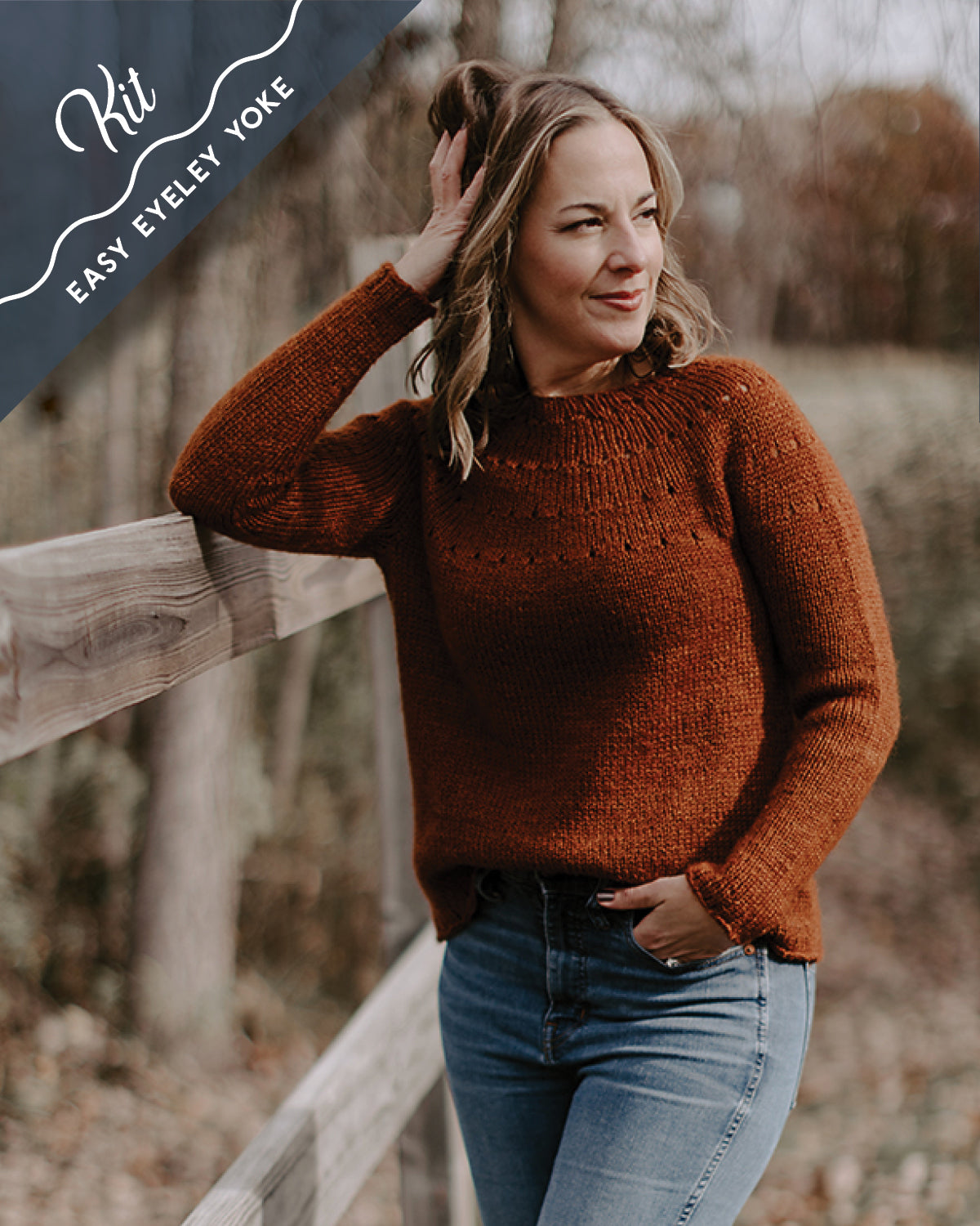 Easy Eyelet Yoke Sweater Kit - by Chantal Miyagishima – North Bay