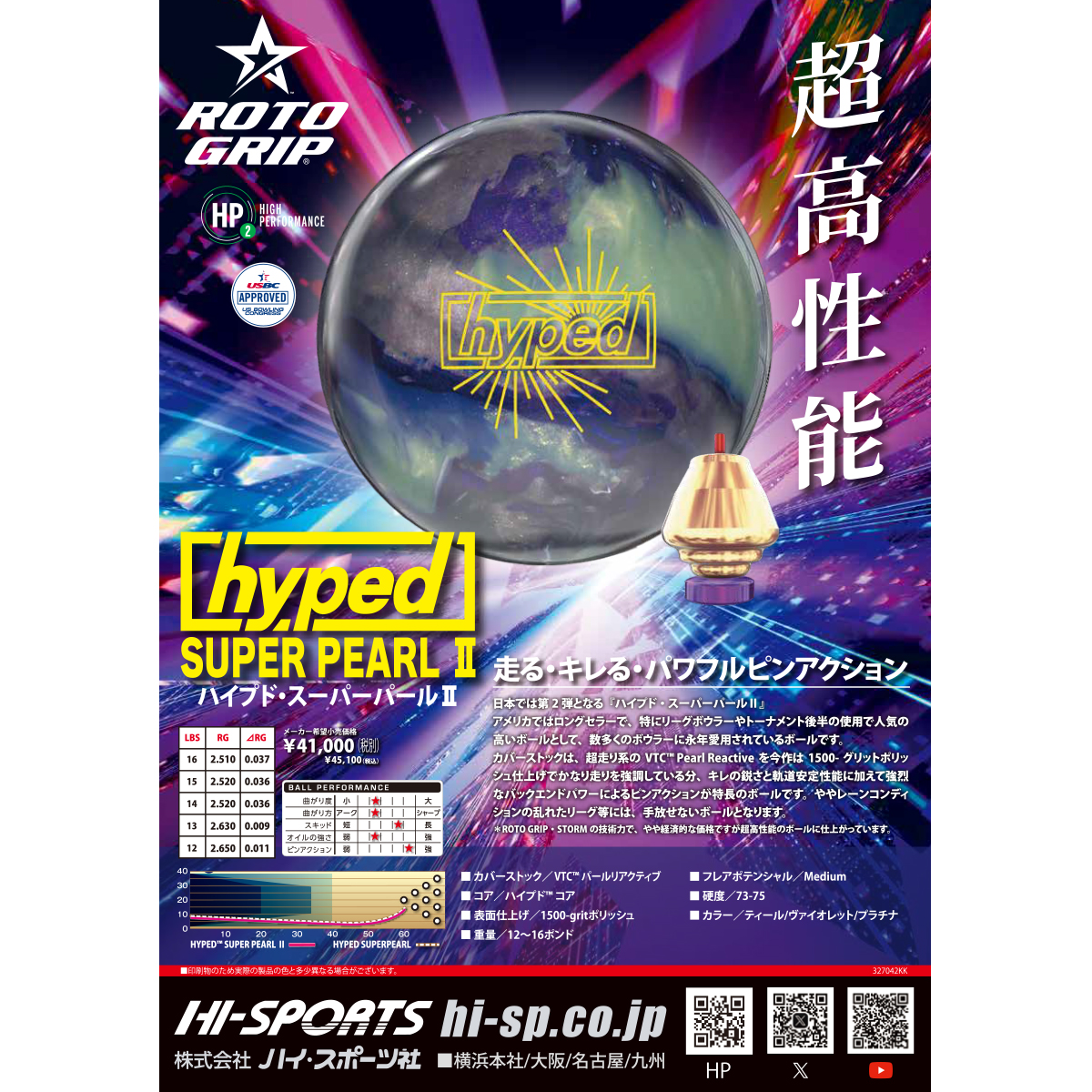 ロトグリップ)ハイプド・スーパーパールⅡ [HISP] - 20,240円