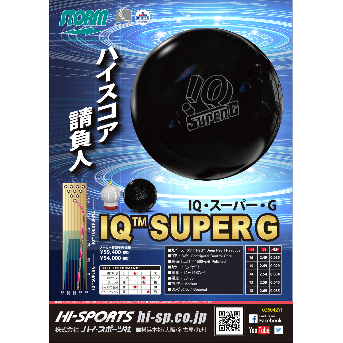 未使用 ボウリング 球 15ポンド 詳細不明 ボーリング 未加工 ストーム