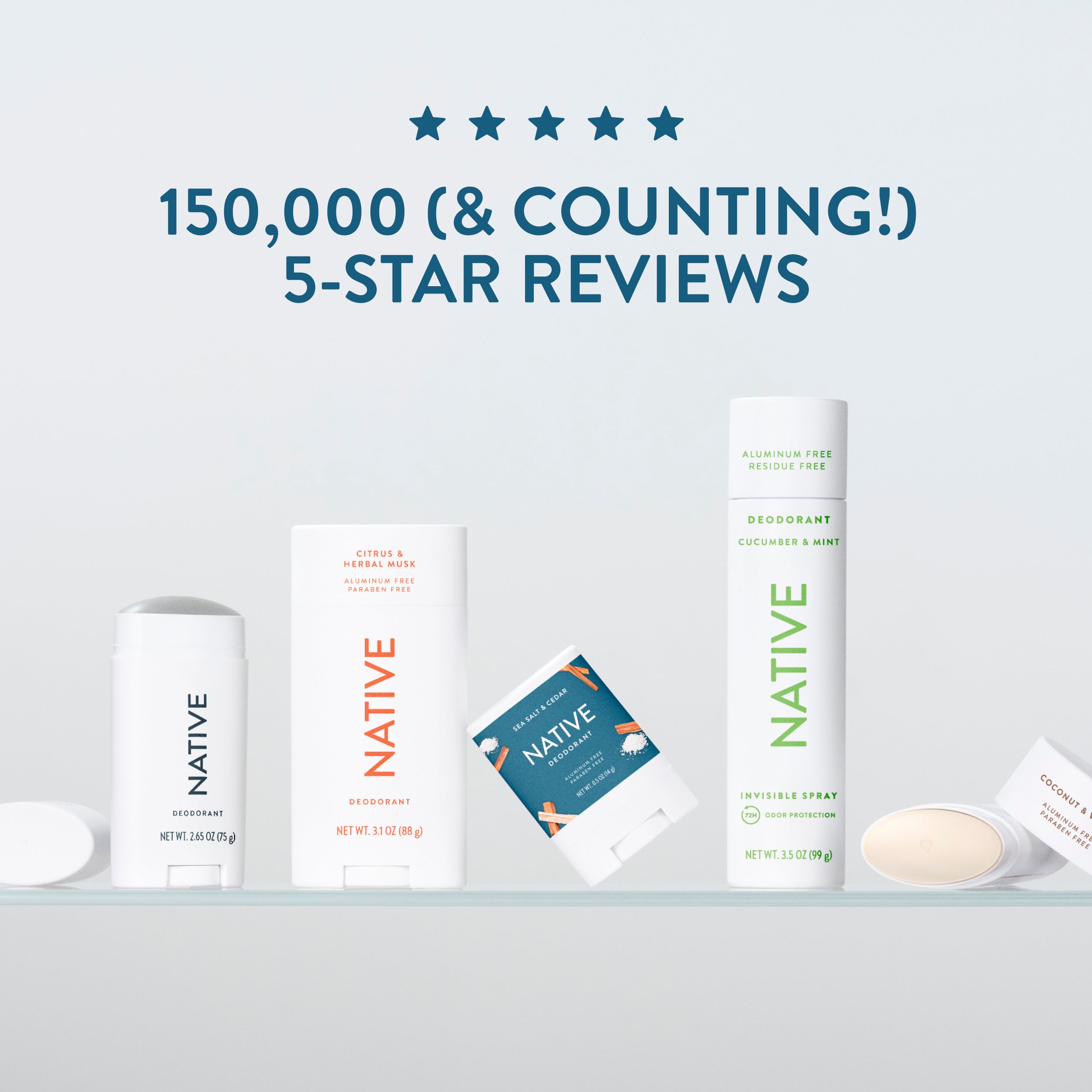 Native Deodorant & Body Spray | Sea Salt & Cedar